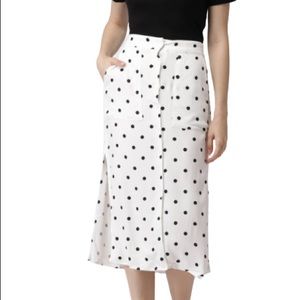 NWOT Polkadot Maxi Skirt